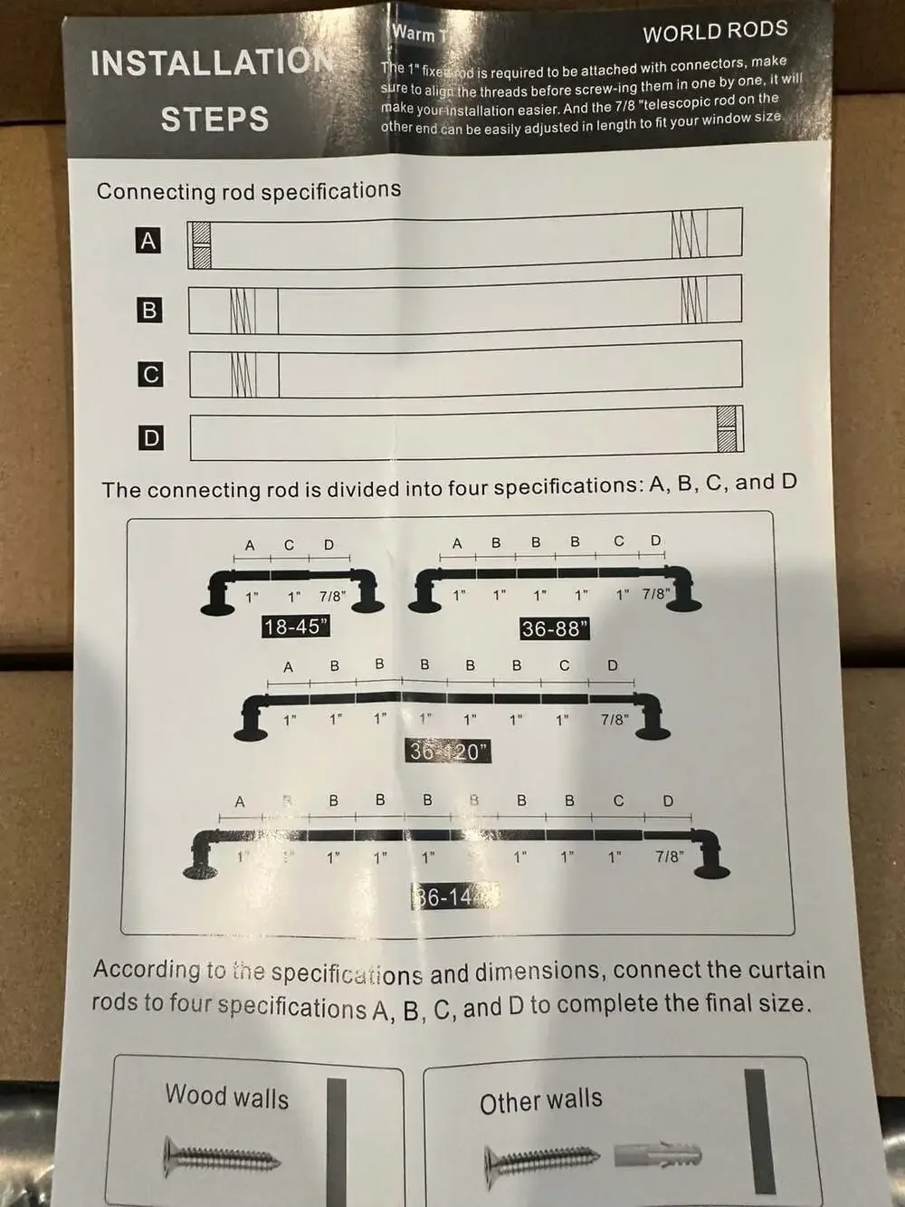 Adjustable Curtain Rod by world rods.